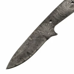 *Boot Fang Knife Kit - (USA Damascus) - DIY Blade Kit W/Lacewood Scales -Knife Kits Sales Shop AD0019BL img2 1500 5