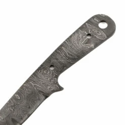 *Boot Fang Knife Kit - (USA Damascus) - DIY Blade Kit W/Yellowheart Scales -Knife Kits Sales Shop AD0019BL img3 1500 3