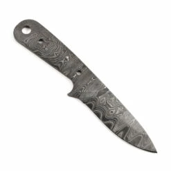 *Boot Fang Knife Kit - (USA Damascus) - DIY Blade Kit W/Yellowheart Scales -Knife Kits Sales Shop AD0019BL img4 1500 3