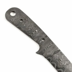 *Boot Fang Knife Kit - (USA Damascus) - DIY Blade Kit W/Yellowheart Scales -Knife Kits Sales Shop AD0019BL img6 1500 3