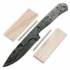 Range Rambler Knife Kit - (USA Damascus) - DIY Blade Kit W/Canarywood Scales -Knife Kits Sales Shop AD0020BLP canary rsk 1 1500