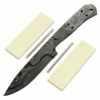 Range Rambler Knife Kit - (USA Damascus) - DIY Blade Kit W/Yellowheart Scales -Knife Kits Sales Shop AD0020BLP ylwhrt rsk 1 1500