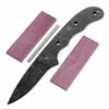 *Thrush Knife Kit - (USA Damascus) - DIY Blade Kit W/Purpleheart Scales -Knife Kits Sales Shop AD0021BLP prphrt rsk 1 1500