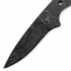 *Thrush Knife Kit - (USA Damascus) - DIY Blade Kit W/Curly Maple Scales -Knife Kits Sales Shop AD0021BL img2 1500 1