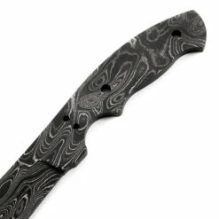 *Trail Hand Knife Kit - (USA Damascus) - DIY Blade Kit W/Canarywood Scales -Knife Kits Sales Shop AD0022BL img3 1500 9