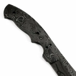 *Trail Hand Knife Kit - (USA Damascus) - DIY Blade Kit W/Yellowheart Scales -Knife Kits Sales Shop AD0022BL img6 1500 1