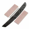 *Makoto Knife Kit - (USA Damascus) - DIY Blade Kit W/Lacewood Scales -Knife Kits Sales Shop AD0026BLP rsk lacewd 1 1500