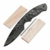 *Whiplash Knife Kit - (USA Damascus) - DIY Blade Kit W/Canarywood Scales -Knife Kits Sales Shop AD0027BLP rsk canary 1 1500