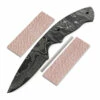 *Whiplash Knife Kit - (USA Damascus) - DIY Blade Kit W/Lacewood Scales -Knife Kits Sales Shop AD0027BLP rsk lace 1 1500