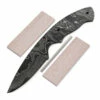 *Whiplash Knife Kit - (USA Damascus) - DIY Blade Kit W/Mahogany Scales -Knife Kits Sales Shop AD0027BLP rsk mahog 1 1500