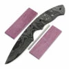 *Whiplash Knife Kit - (USA Damascus) - DIY Blade Kit W/Purpleheart Scales -Knife Kits Sales Shop AD0027BLP rsk prphrt 1 1500
