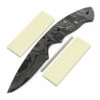 *Whiplash Knife Kit - (USA Damascus) - DIY Blade Kit W/Yellowheart Scales -Knife Kits Sales Shop AD0027BLP rsk ylwhrt 1 1500