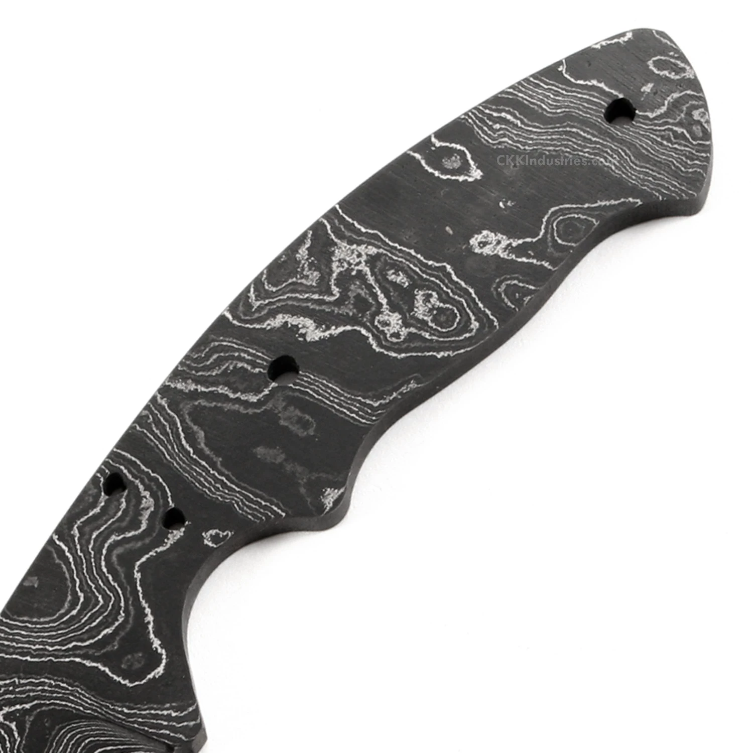 *Whiplash Knife Kit - (USA Damascus) - DIY Blade Kit W/Canarywood Scales 5 *Whiplash Knife Kit - (USA Damascus) - DIY Blade Kit W/Canarywood Scales - Image 3