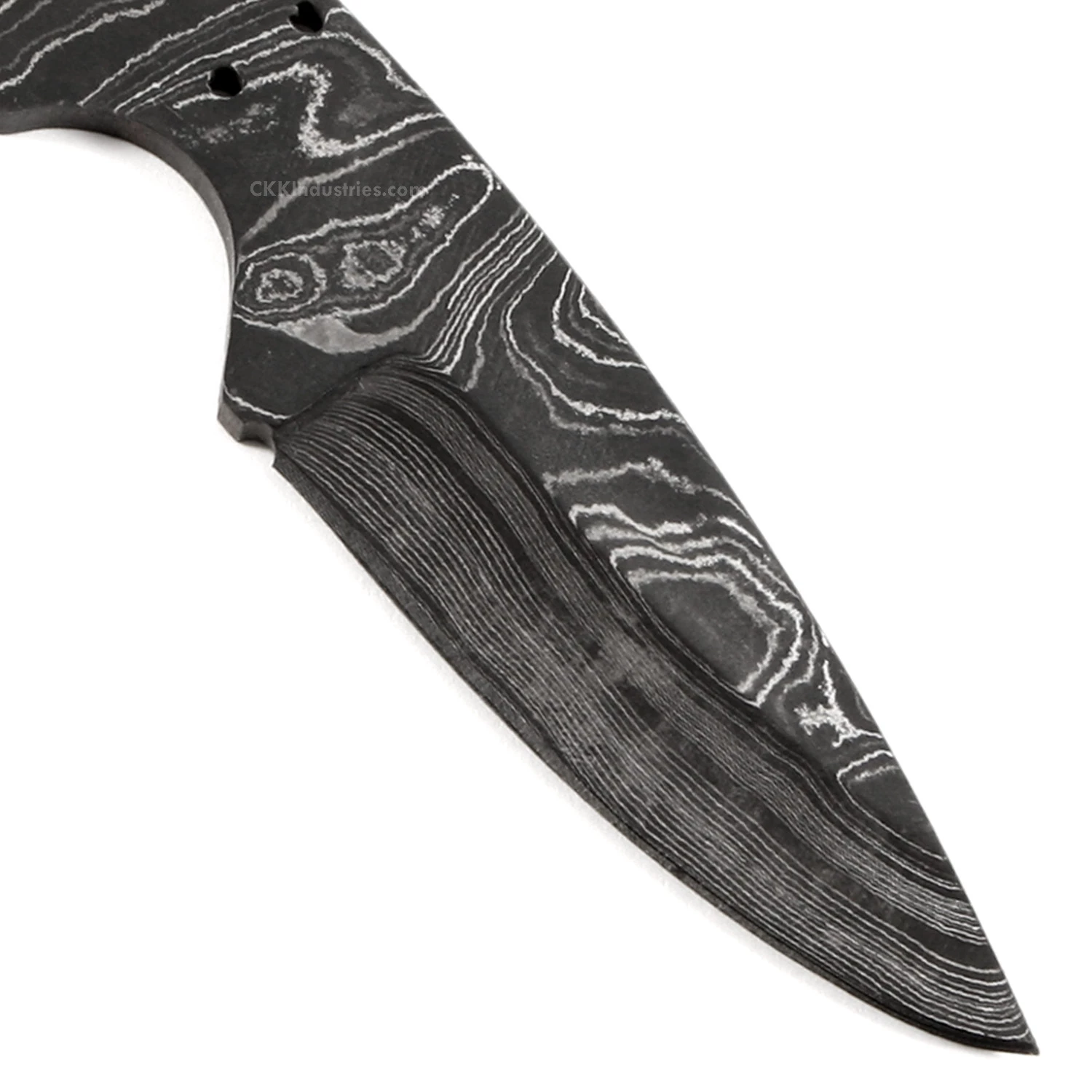 *Whiplash Knife Kit - (USA Damascus) - DIY Blade Kit W/Mahogany Scales 7 *Whiplash Knife Kit - (USA Damascus) - DIY Blade Kit W/Mahogany Scales - Image 5