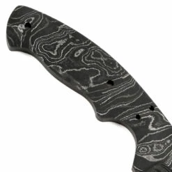 *Whiplash Knife Kit - (USA Damascus) - DIY Blade Kit W/Curly Maple Scales -Knife Kits Sales Shop AD0027BL img6 1500 4