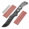 *Highland Knife Kit - (USA Damascus) - DIY Blade Kit W/Bubinga Scales -Knife Kits Sales Shop AD0029BLP rsk bubinga 1 1500