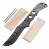*Highland Knife Kit - (USA Damascus) - DIY Blade Kit W/Canarywood Scales -Knife Kits Sales Shop AD0029BLP rsk canary 1 1500