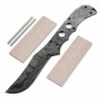 *Highland Knife Kit - (USA Damascus) - DIY Blade Kit W/Mahogany Scales -Knife Kits Sales Shop AD0029BLP rsk mahog 1 1500