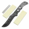 *Highland Knife Kit - (USA Damascus) - DIY Blade Kit W/Yellowheart Scales 1 *Highland Knife Kit - (USA Damascus) - DIY Blade Kit W/Yellowheart Scales -Knife Kits Sales Shop AD0029BLP rsk ylwhrt 1 1500