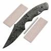 *Reef Shark Knife Kit - (USA Damascus) - DIY Blade Kit W/Mahogany Scales