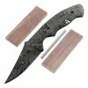 *Reef Shark Knife Kit - (USA Damascus) - DIY Blade Kit W/Walnut Scales -Knife Kits Sales Shop AD0030BLP rsk walnut 1 1500
