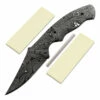 *Reef Shark Knife Kit - (USA Damascus) - DIY Blade Kit W/Yellowheart Scales -Knife Kits Sales Shop AD0030BLP rsk ylwhrt 1 1500