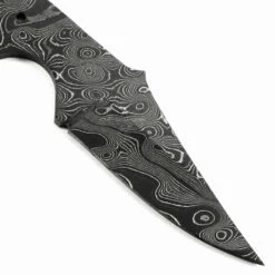 *Reef Shark Knife Kit - (USA Damascus) - DIY Blade Kit W/Walnut Scales -Knife Kits Sales Shop AD0030BL img5 1500 1