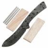 *River Skinner Knife Kit - (USA Damascus) - DIY Blade Kit W/Canarywood Scales -Knife Kits Sales Shop AD0032BLP rsk canary 1 1500