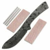 *River Skinner Knife Kit - (USA Damascus) - DIY Blade Kit W/Lacewood Scales -Knife Kits Sales Shop AD0032BLP rsk lacewd 1 1500