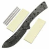 *River Skinner Knife Kit - (USA Damascus) - DIY Blade Kit W/Yellowheart Scales -Knife Kits Sales Shop AD0032BLP rsk ylwhrt 1 1500