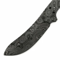 *River Skinner Knife Kit - (USA Damascus) - DIY Blade Kit W/Lacewood Scales -Knife Kits Sales Shop AD0032BL img2 1500 6