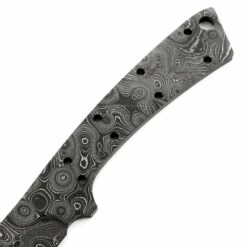 *River Skinner Knife Kit - (USA Damascus) - DIY Blade Kit W/Curly Maple Scales -Knife Kits Sales Shop AD0032BL img3 1500 7
