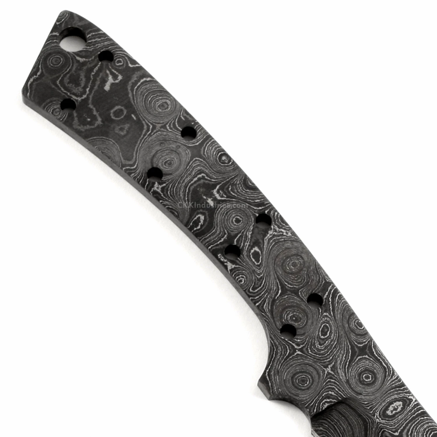 *River Skinner Knife Kit - (USA Damascus) - DIY Blade Kit W/Mahogany Scales 8 *River Skinner Knife Kit - (USA Damascus) - DIY Blade Kit W/Mahogany Scales - Image 6