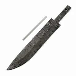 *Dingo Knife Kit - (USA Damascus) - DIY Knife Kit - (Blade Blank & Pinstock Only)
