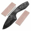 *Predator Knife Kit - (USA Damascus) - DIY Blade Kit W/Lacewood Scales -Knife Kits Sales Shop AD0034BLP rsk lacewd 1 1500
