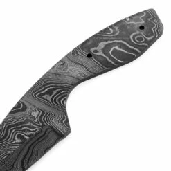 *Predator Knife Kit - (USA Damascus) - DIY Blade Kit W/Canarywood Scales -Knife Kits Sales Shop AD0034BL img3 1500 8