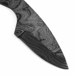 *Predator Knife Kit - (USA Damascus) - DIY Blade Kit W/Canarywood Scales -Knife Kits Sales Shop AD0034BL img5 1500 8