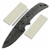 *USA Skinner Knife Kit - (USA Damascus) - DIY Blade Kit W/Curly Maple Scales -Knife Kits Sales Shop AD0035BLP rsk crlympl 1 1500