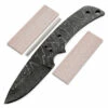*USA Skinner Knife Kit - (USA Damascus) - DIY Blade Kit W/Mahogany Scales -Knife Kits Sales Shop AD0035BLP rsk mahog 1 1500