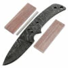*USA Skinner Knife Kit - (USA Damascus) - DIY Blade Kit W/Walnut Scales -Knife Kits Sales Shop AD0035BLP rsk walnut 1 1500