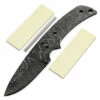 *USA Skinner Knife Kit - (USA Damascus) - DIY Blade Kit W/Yellowheart Scales -Knife Kits Sales Shop AD0035BLP rsk ylwhrt 1 1500