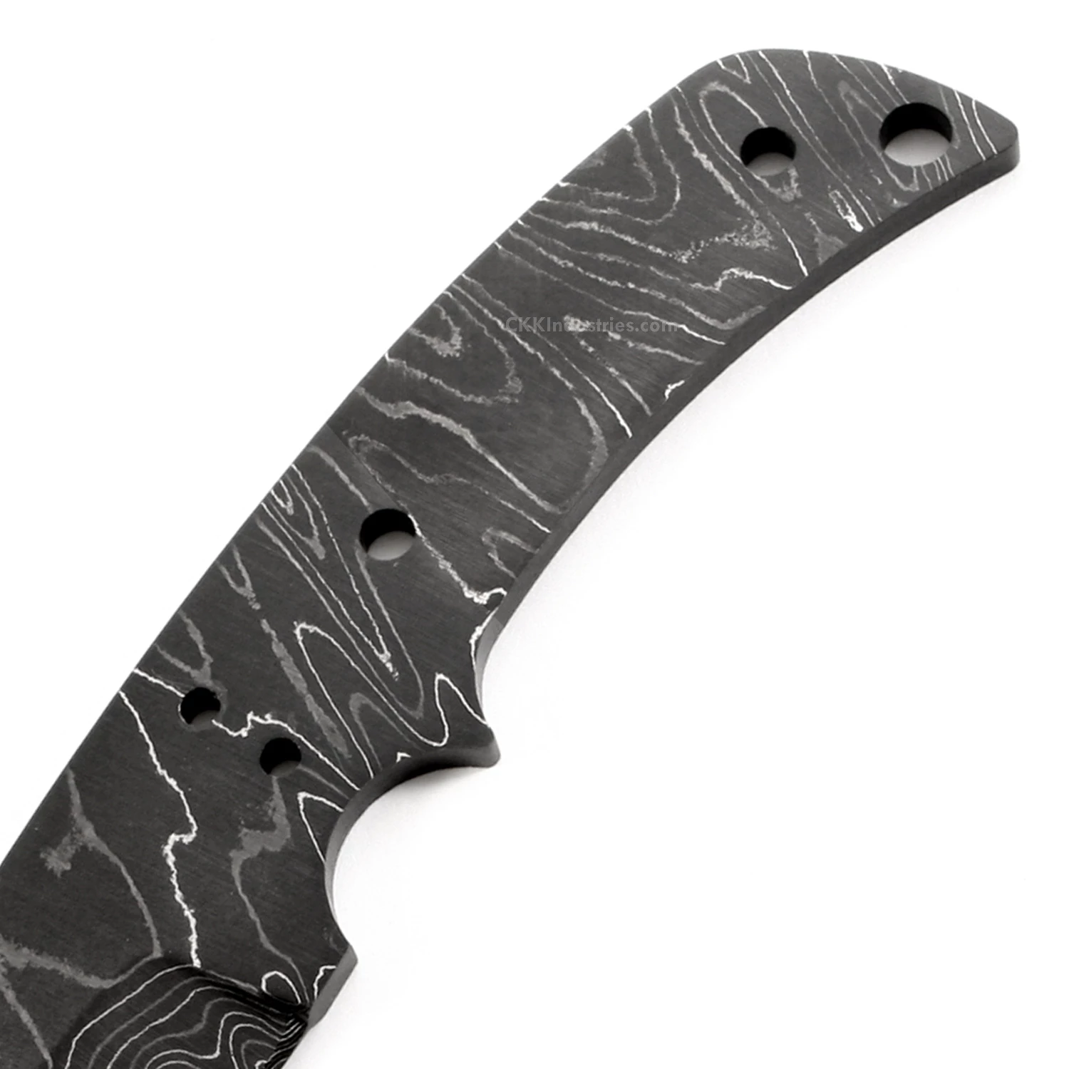 *USA Skinner Knife Kit - (USA Damascus) - DIY Blade Kit W/Canarywood Scales 5 *USA Skinner Knife Kit - (USA Damascus) - DIY Blade Kit W/Canarywood Scales - Image 3