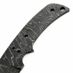 *USA Skinner Knife Kit - (USA Damascus) - DIY Blade Kit W/Purpleheart Scales -Knife Kits Sales Shop AD0035BL img3 1500 7