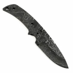 *USA Skinner Knife Kit - (USA Damascus) - DIY Blade Kit W/Katalox Scales -Knife Kits Sales Shop AD0035BL img4 1500 3