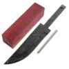*Jackal Fixed Blade Knife Kit - (USA Damascus) - DIY Blade Kit W/Bloodwood Handle Block -Knife Kits Sales Shop AD0036BLP rbk bloodwd 1 1500