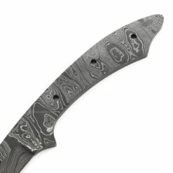 *Cuda Knife Kit - (USA Damascus) - DIY Blade Kit W/Purpleheart Scales -Knife Kits Sales Shop AD0042BL img3 1500