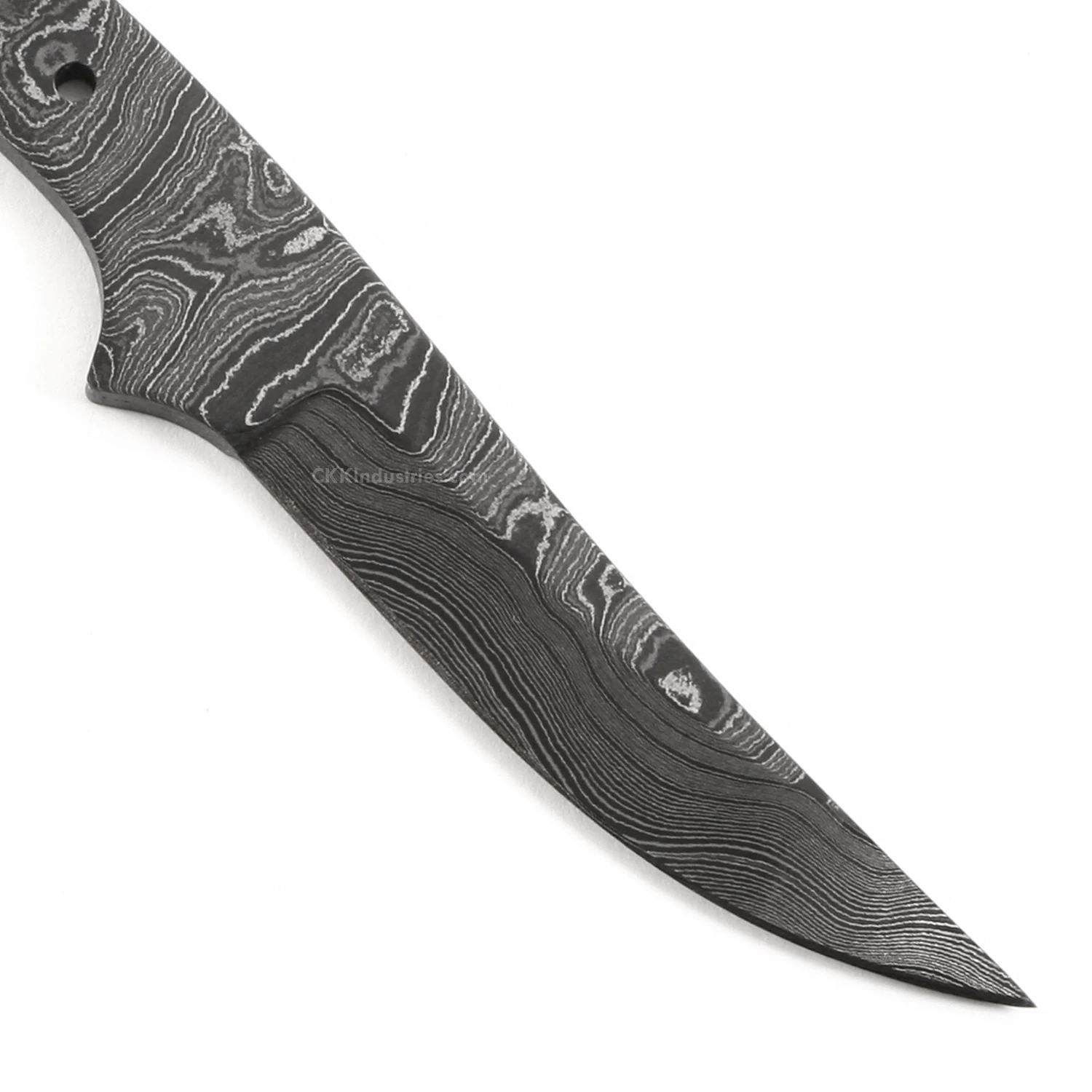 *Cuda Knife Kit - (USA Damascus) - DIY Blade Kit W/Curly Maple Scales 7 *Cuda Knife Kit - (USA Damascus) - DIY Blade Kit W/Curly Maple Scales - Image 5