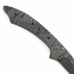 *Cuda Knife Kit - (USA Damascus) - DIY Blade Kit W/Mahogany Scales -Knife Kits Sales Shop AD0042BL img6 1500 2