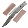 *Lady Finger Knife Kit - (USA Damascus) - DIY Blade Kit W/Walnut Scales -Knife Kits Sales Shop AD0045BLP rsk walnut 1 1500
