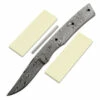 *Lady Finger Knife Kit - (USA Damascus) - DIY Blade Kit W/Yellowheart Scales -Knife Kits Sales Shop AD0045BLP rsk ylwhrt 1 1500